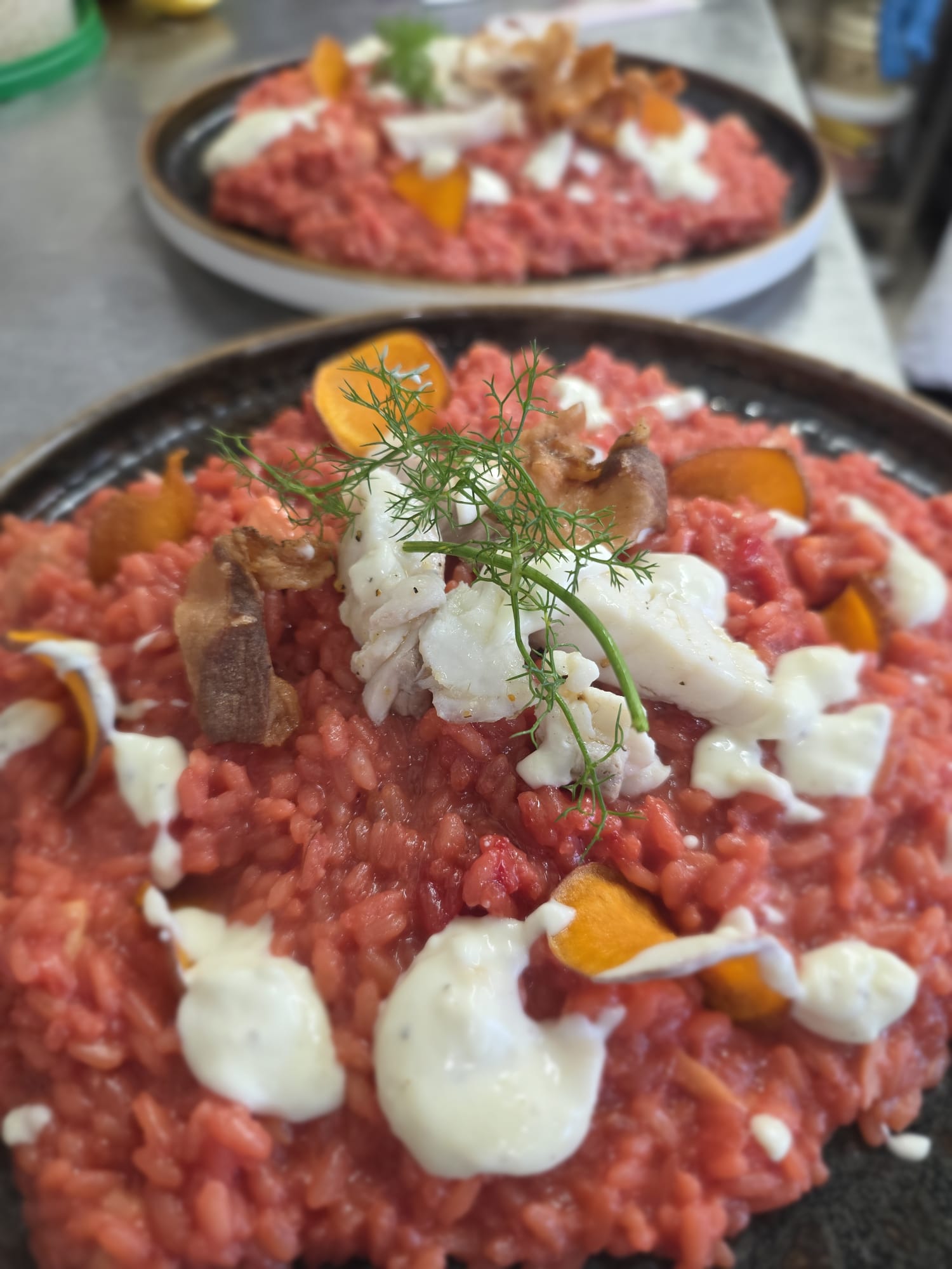 Dettaglio artistico su Piatto Elaborato